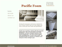 Tablet Screenshot of pacificfoam.net